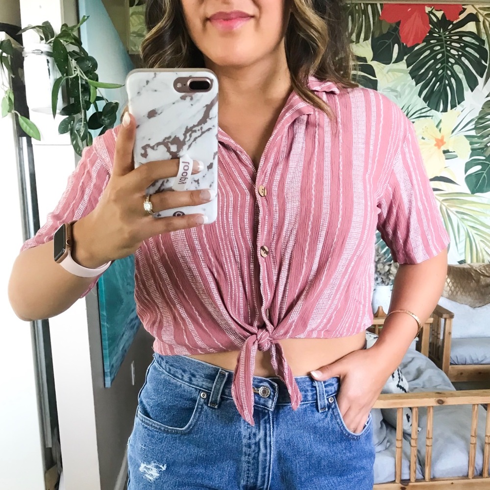 Retro cropped “dad” shirt